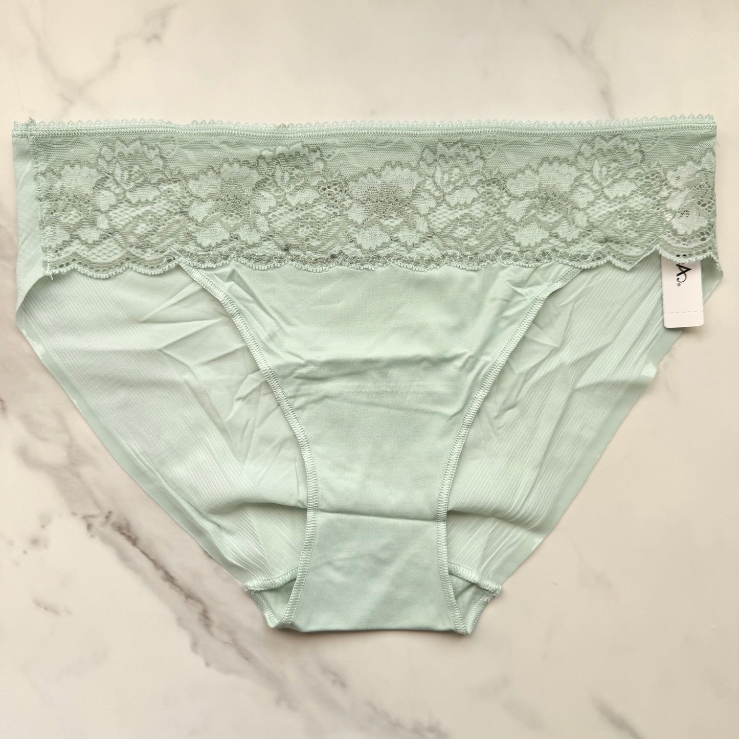 Vanishing Edge Microfiber With Lace Hipster Panty