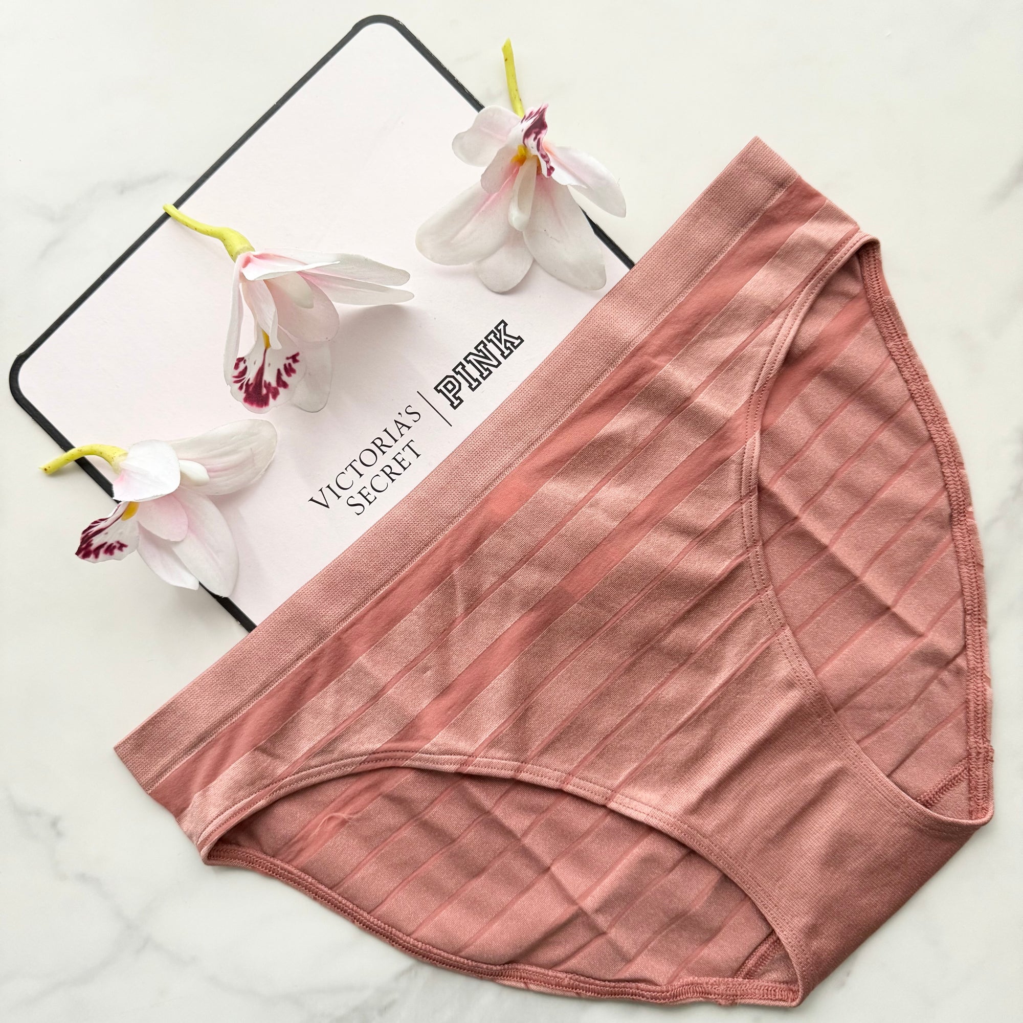 Seamless Sheer Stripe Bikini Panty