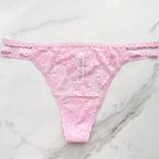 Wink Strappy Floral Lace Thong Panty