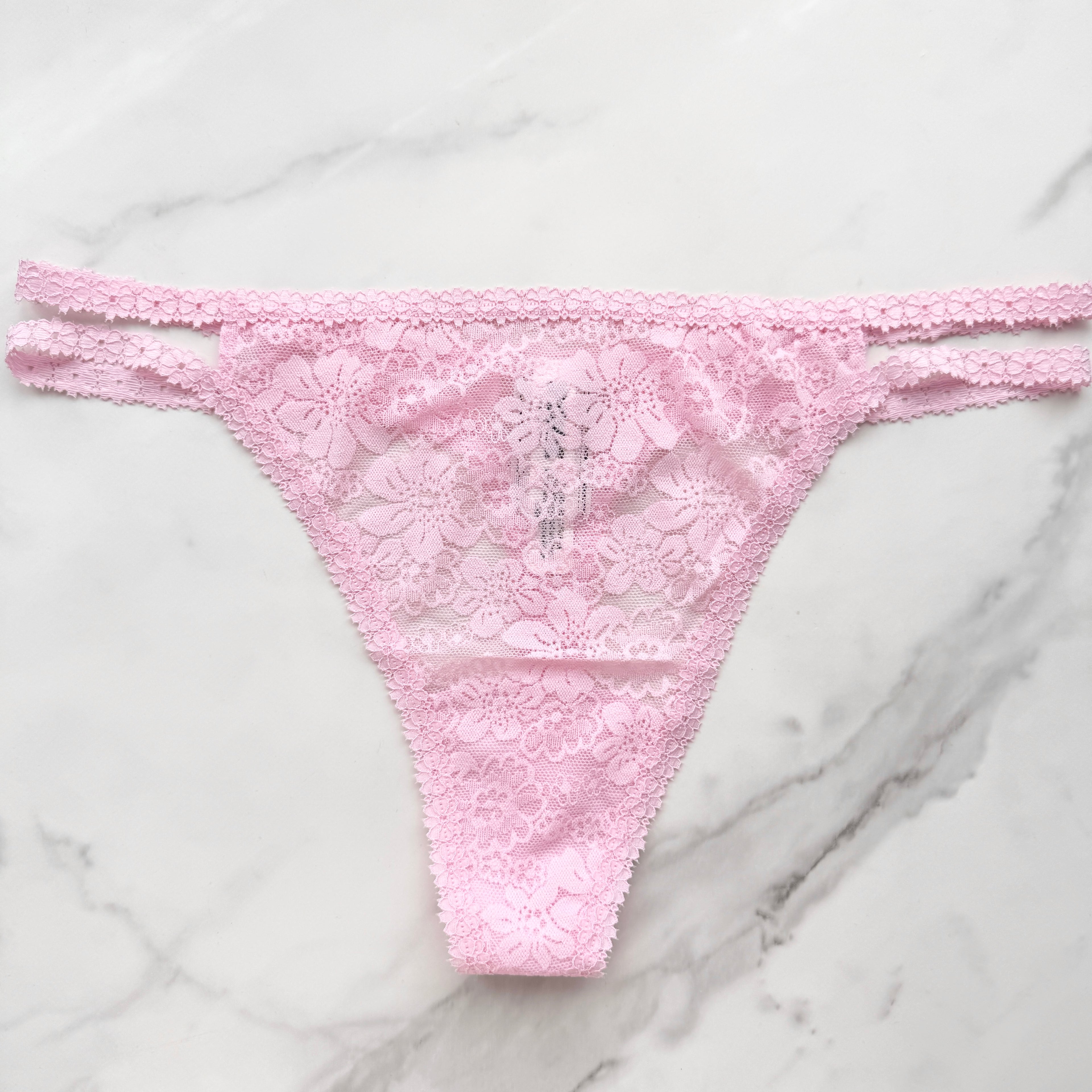 Wink Strappy Floral Lace Thong Panty