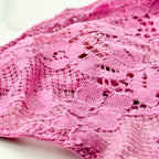 Dream Angels Lace Rhinestone Heart Hardware Thong Panty