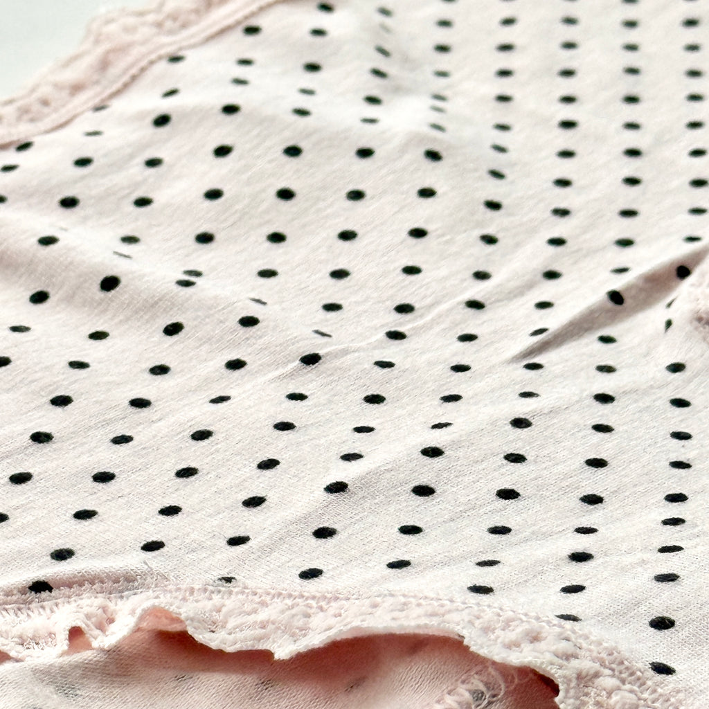 Lace-Trim Cotton Lace-Waist Cheeky Panty