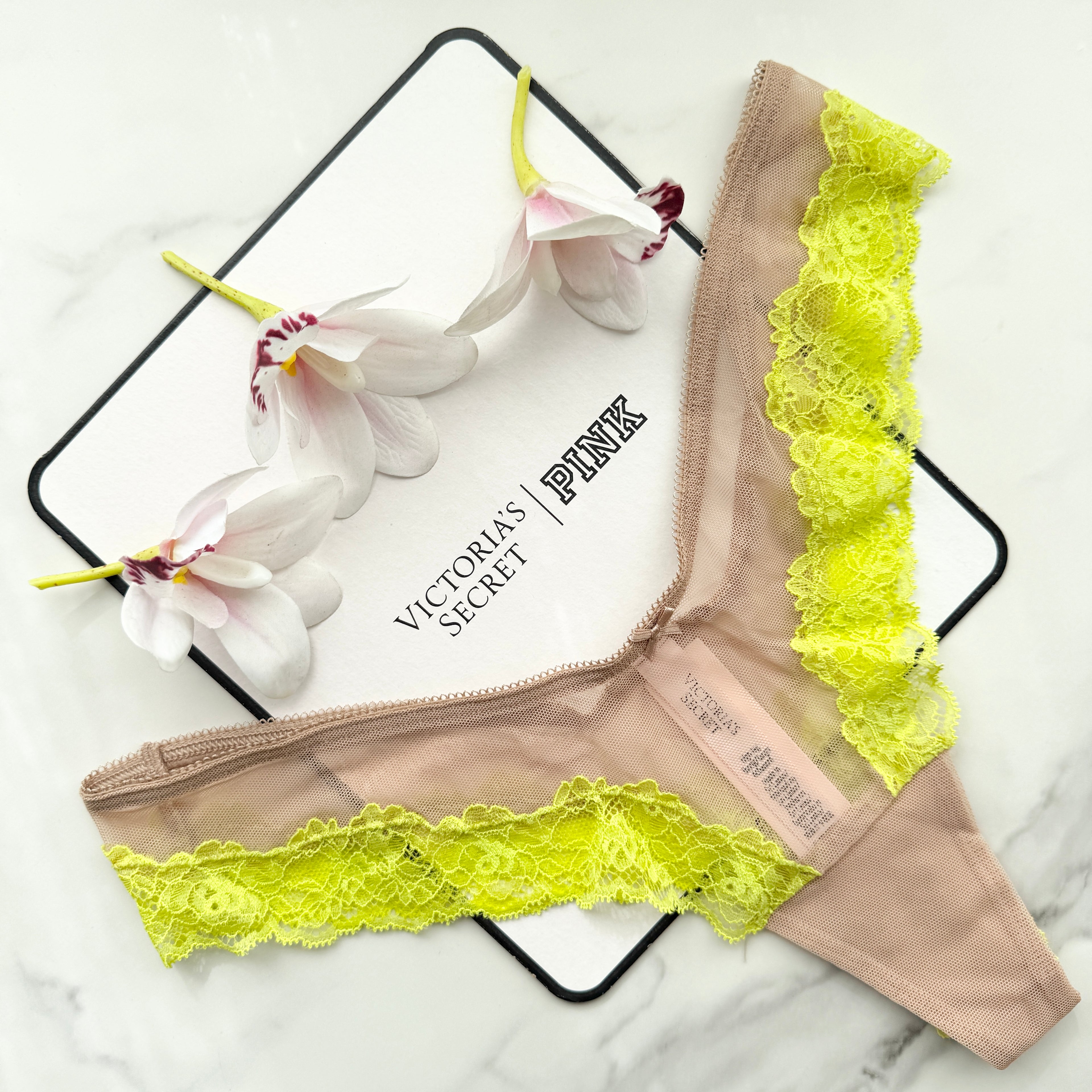 Very Sexy Mesh Lace-Trim High-Leg Thong Panty