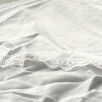 Lace-Trim Cotton Smooth High-Leg Brief Panty