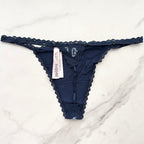 Victoria's Secret  The Lacie Lace-Trim Smooth V-String Panty 
