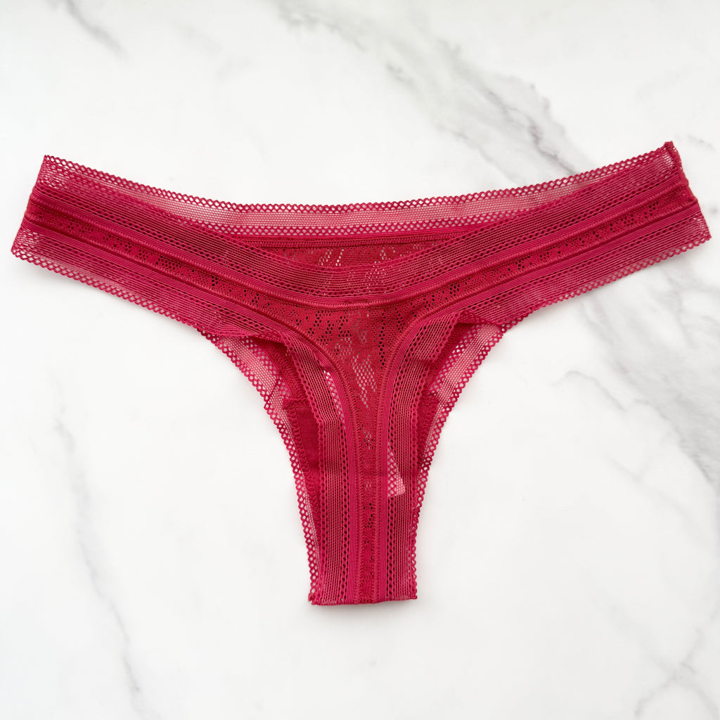 Stretch Lace Thong Panty