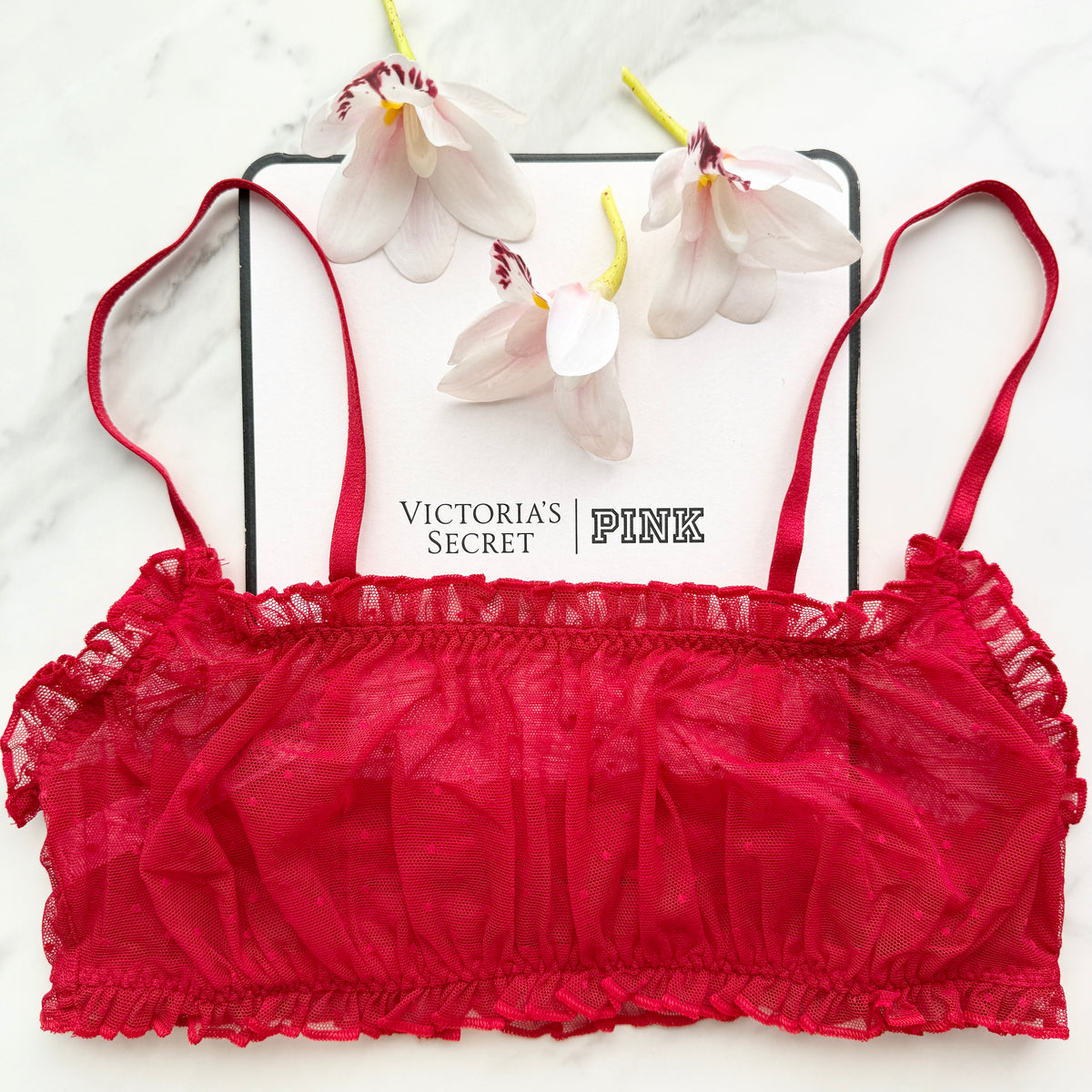 Sexy Tee Dot Mesh Scoop Bralette