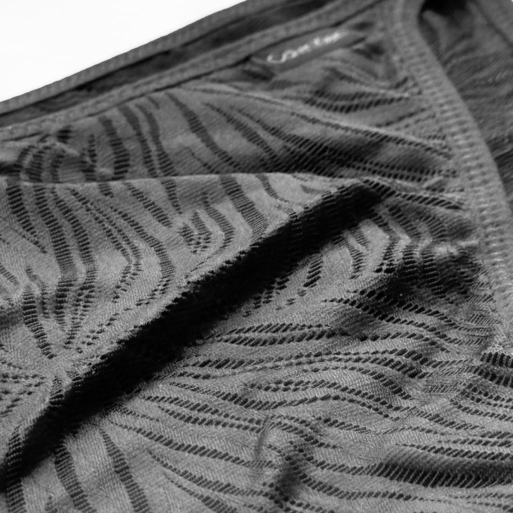 Sheer Marquisette Lace High Leg Tanga Panty