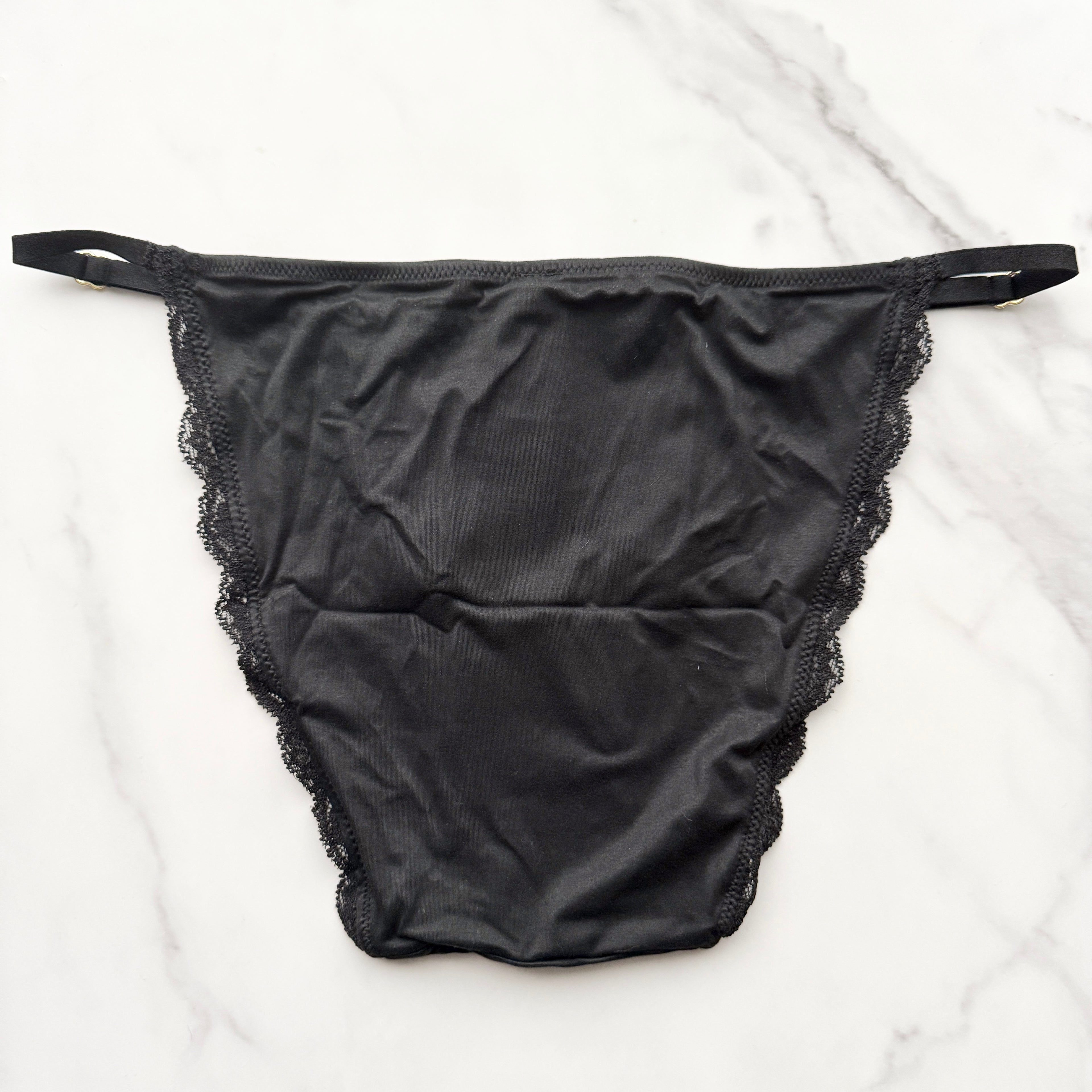 Dream Angels Lace-Trim Adjustable String Bikini Panty