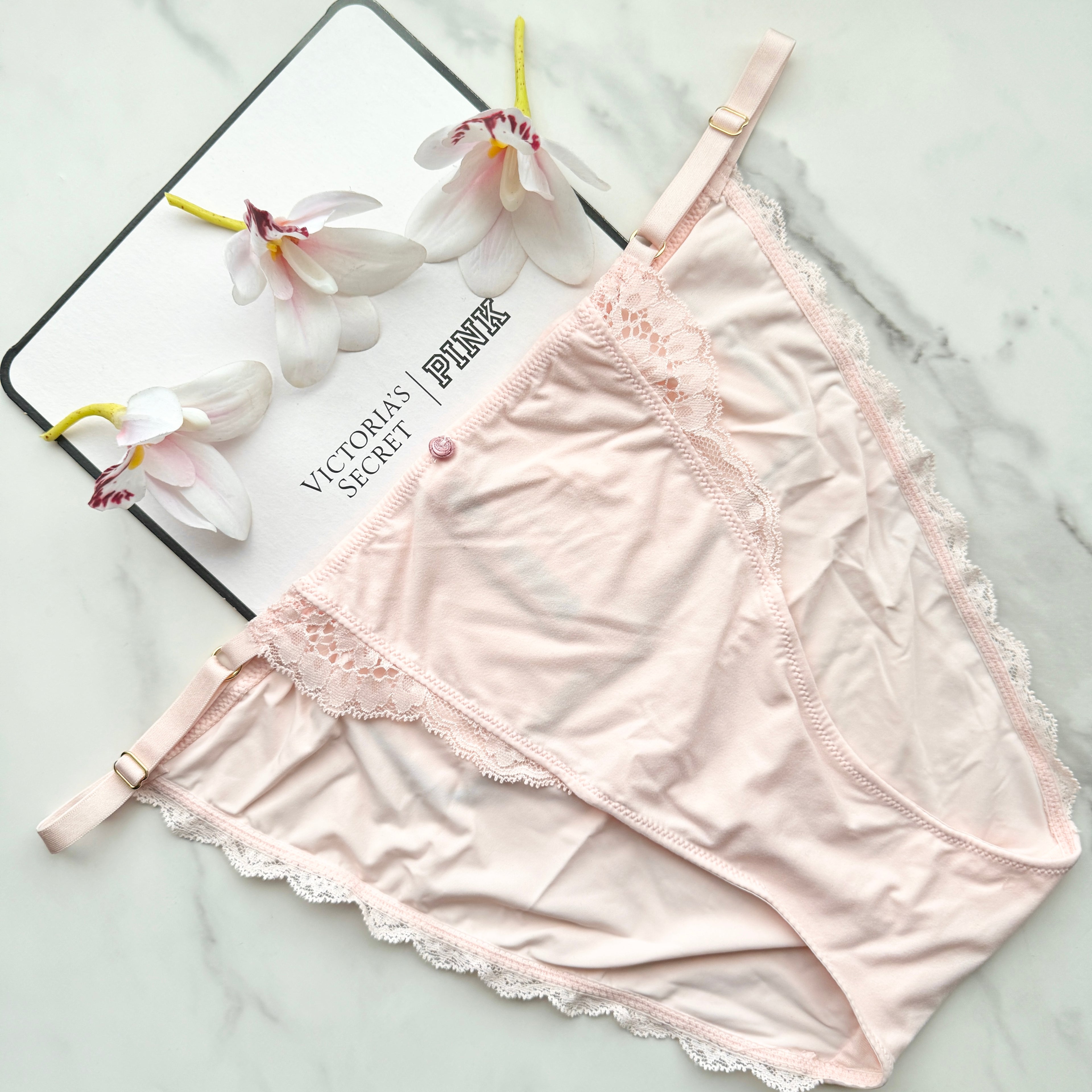 Dream Angels Lace-Trim Adjustable String Bikini Panty