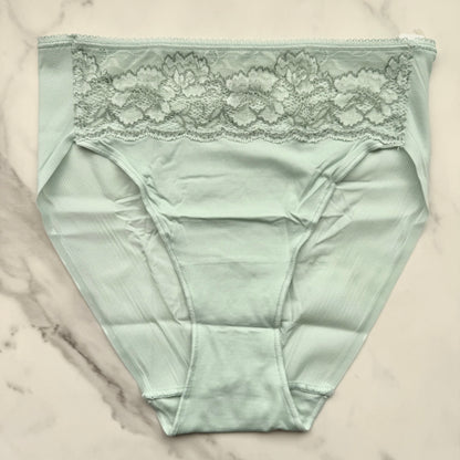 Vanishing Edge Microfiber With Lace High-Leg Brief Panty