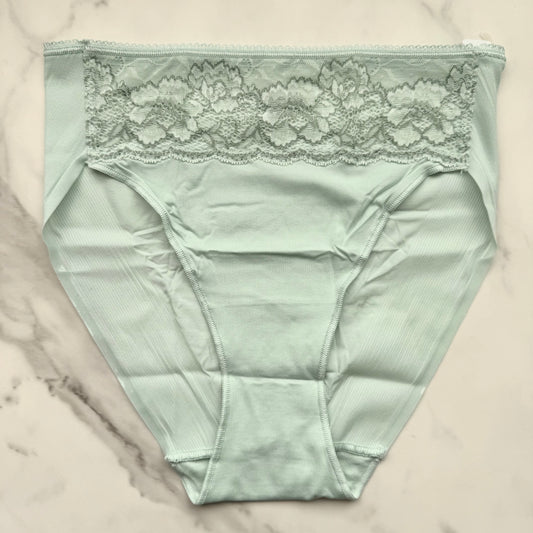 Vanishing Edge Microfiber With Lace High-Leg Brief Panty