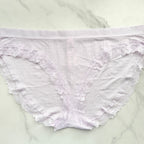 Seamless Novelty Lace-Trim Bikini Panty
