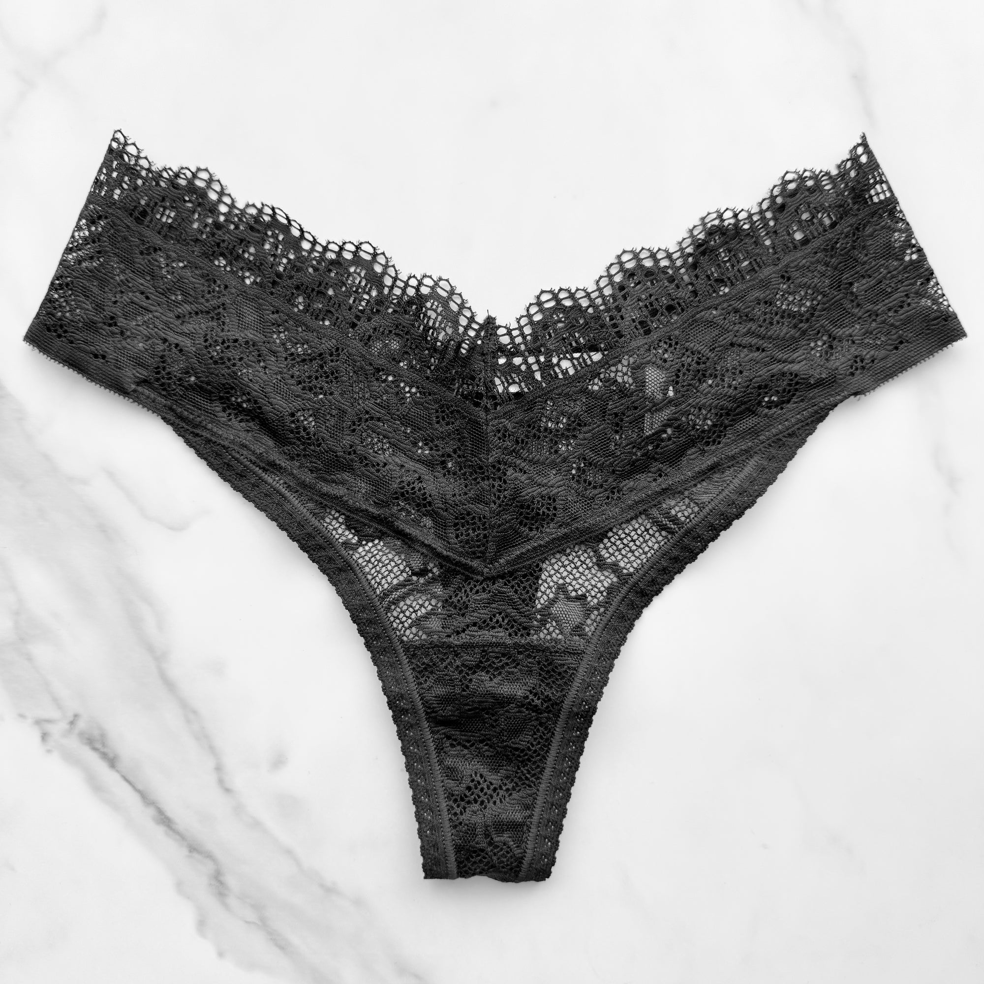 Embraceable Enchanting All-Over Lace Thong Panty