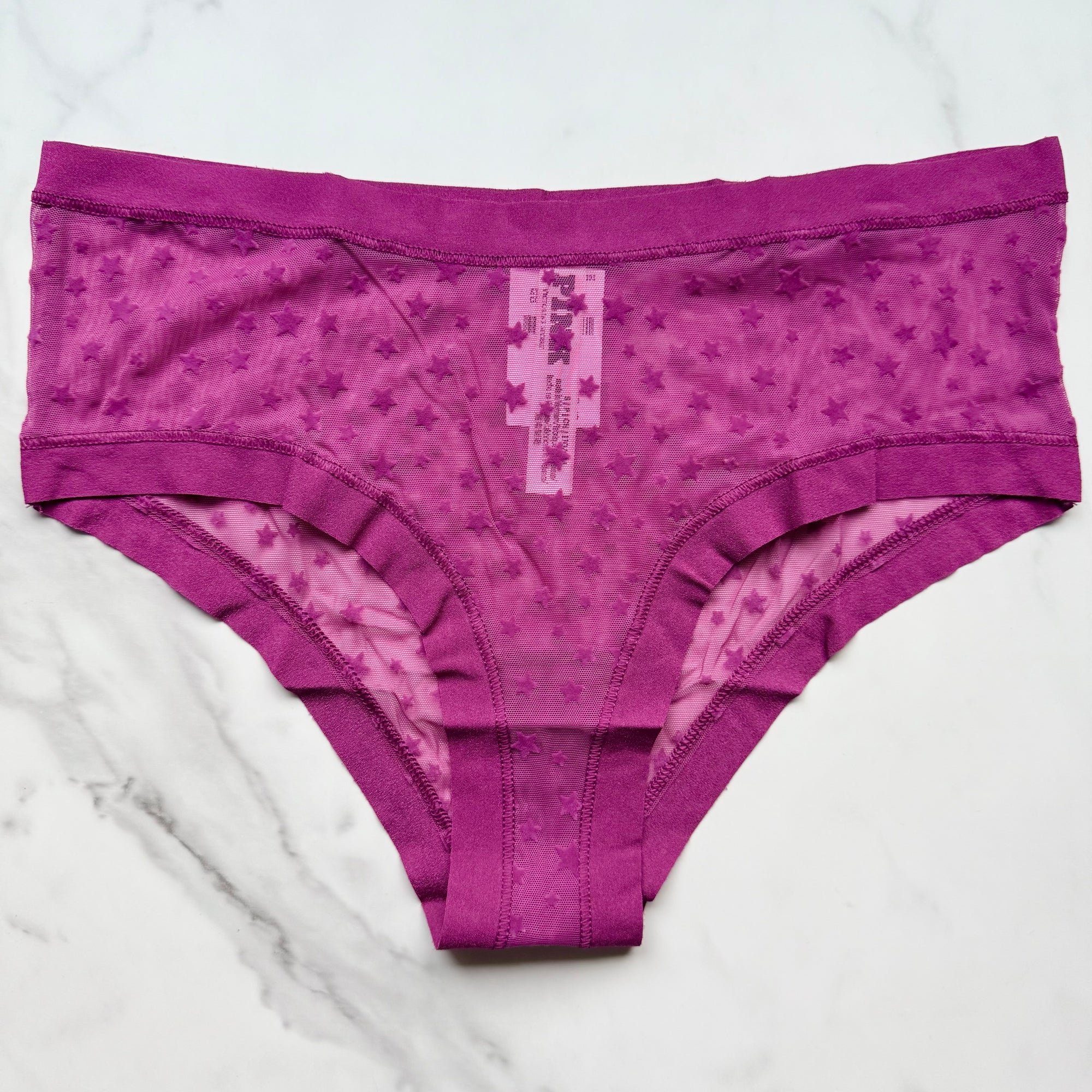 No-Show Star Mesh Cheeky Panty