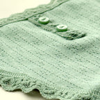 Lace-Trim Cotton Pointelle V-String Panty