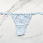 Victoria's Secret  The Lacie Lace-Trim Smooth V-String Panty 