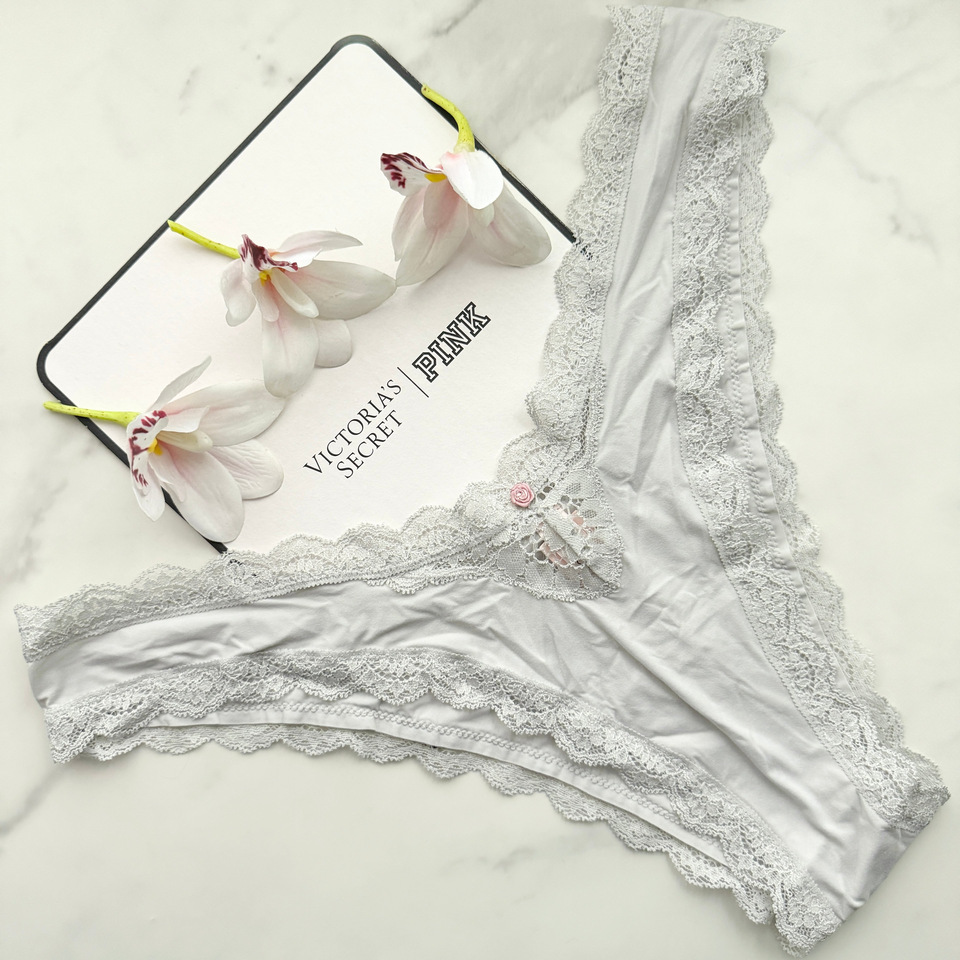 Dream Angels Lace-Trim Brazilian Panty