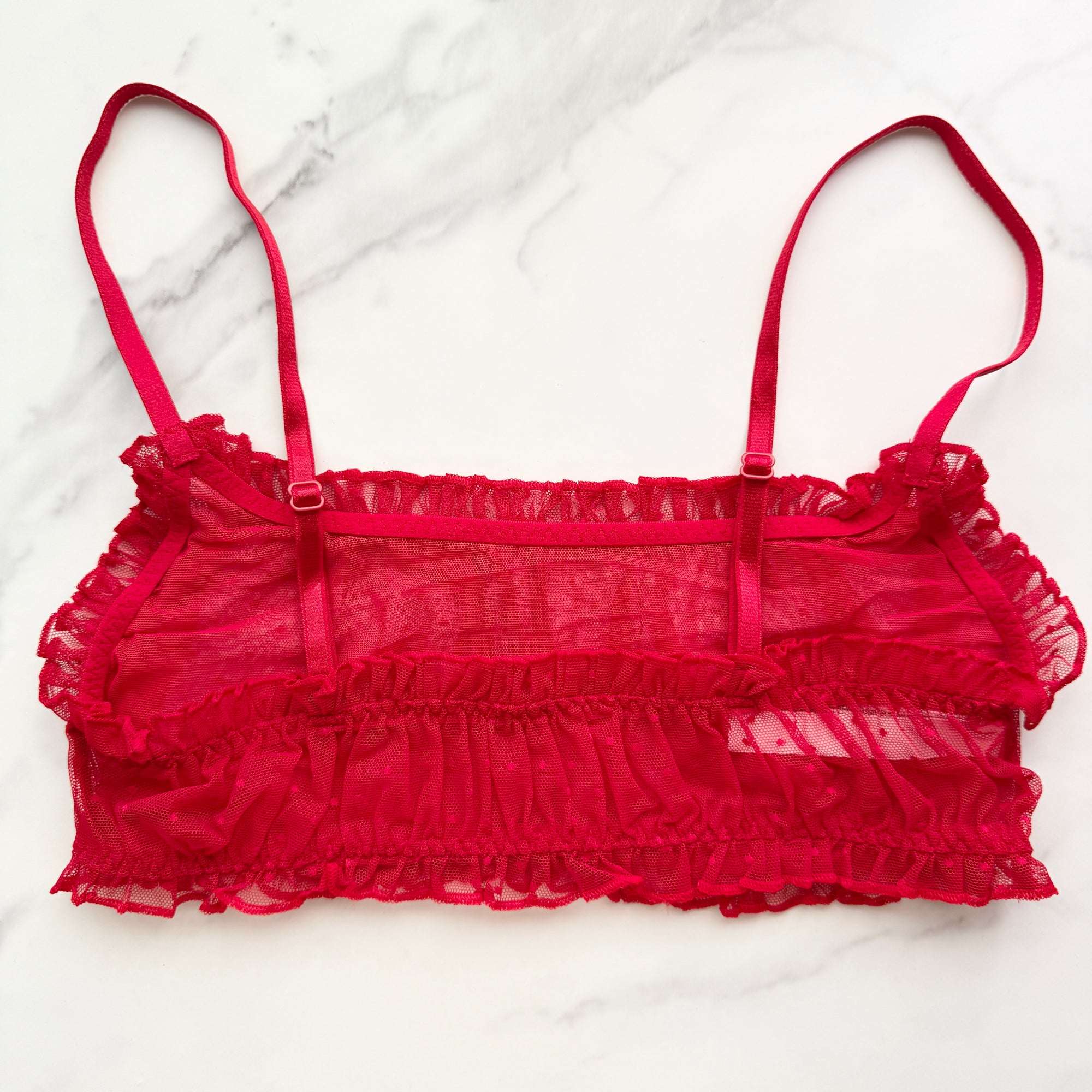 Sexy Tee Dot Mesh Scoop Bralette