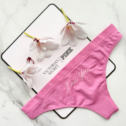 Seamless Print Thong Panty