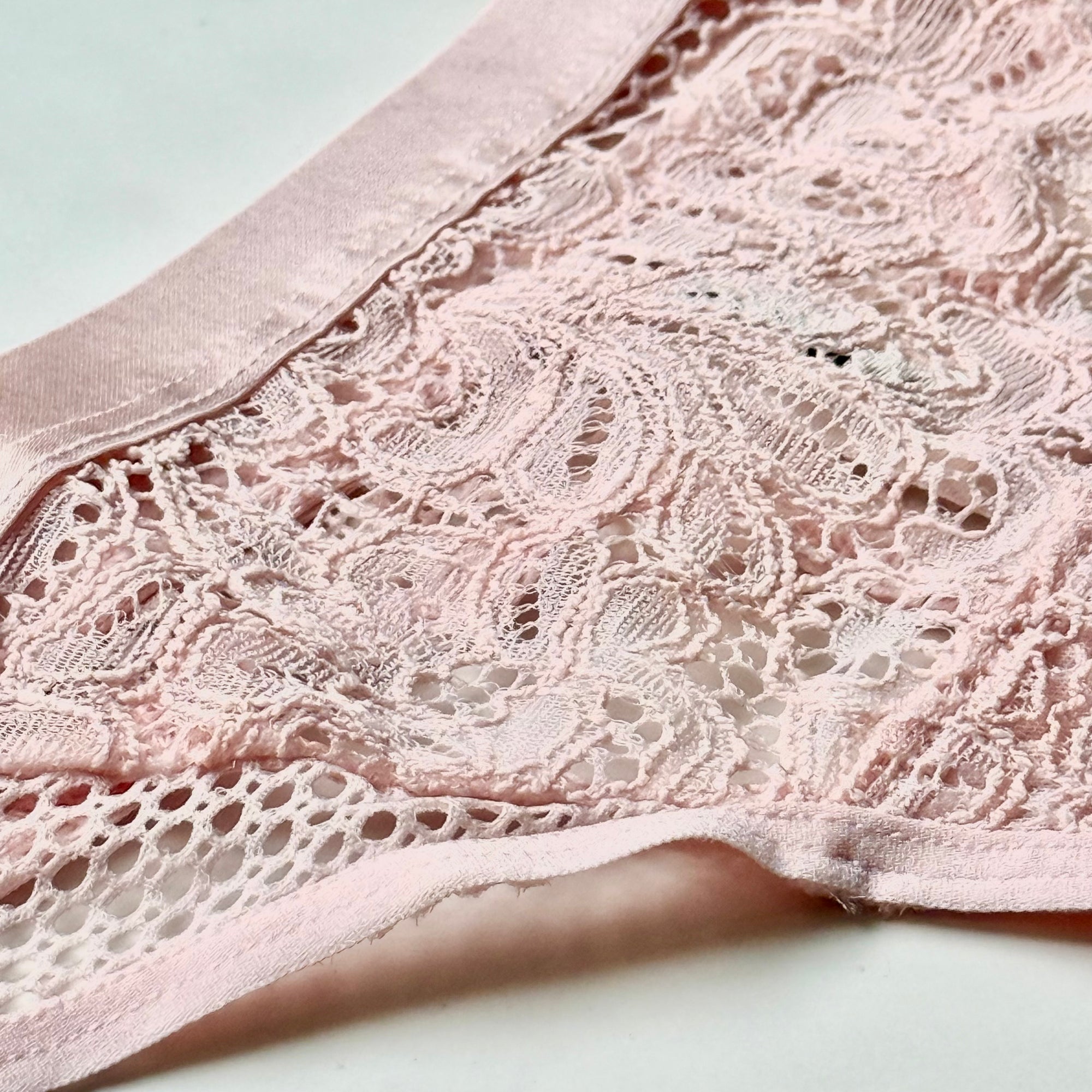 Mixed Media Thong Panty
