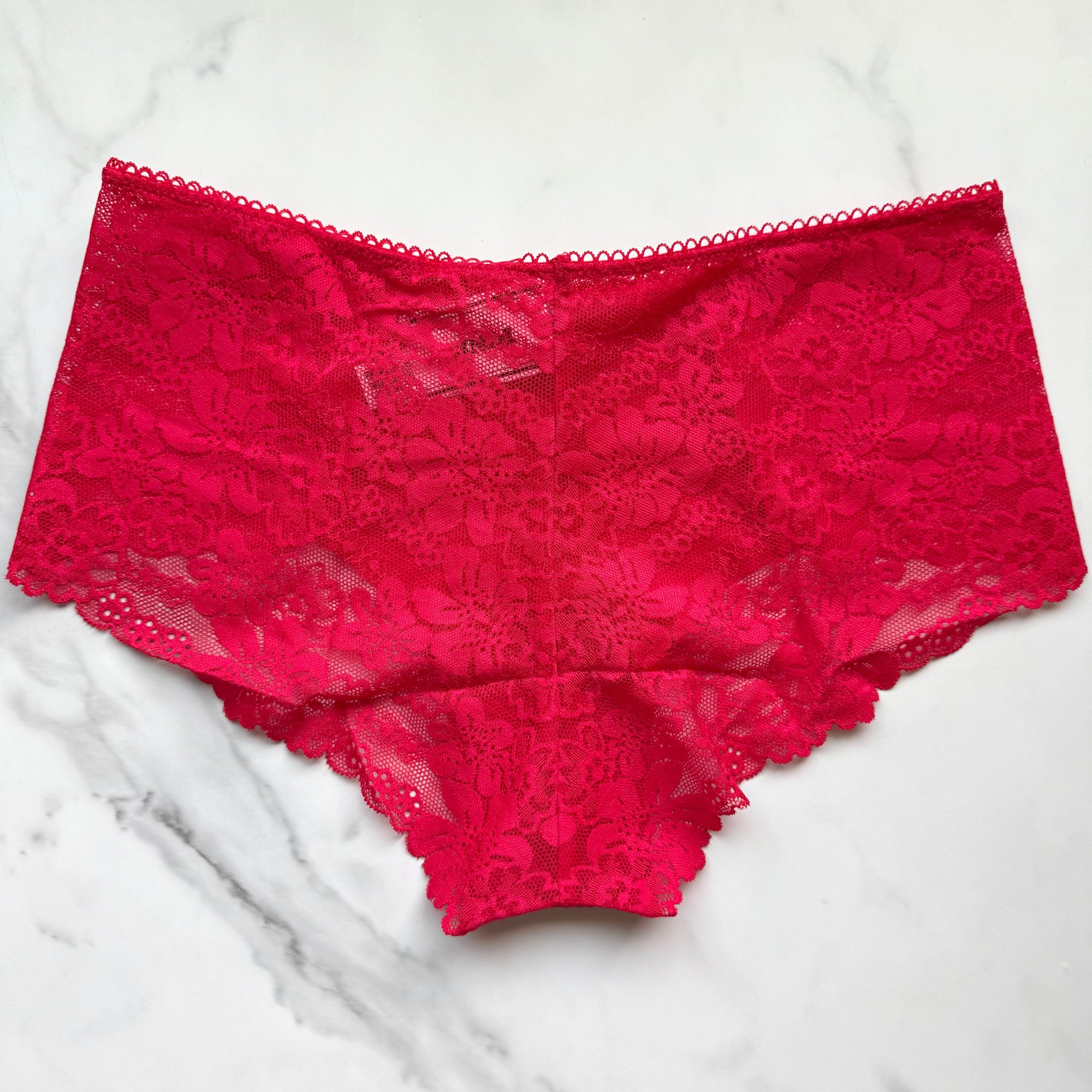 Lace-Trim No-Show Cheeky Panty