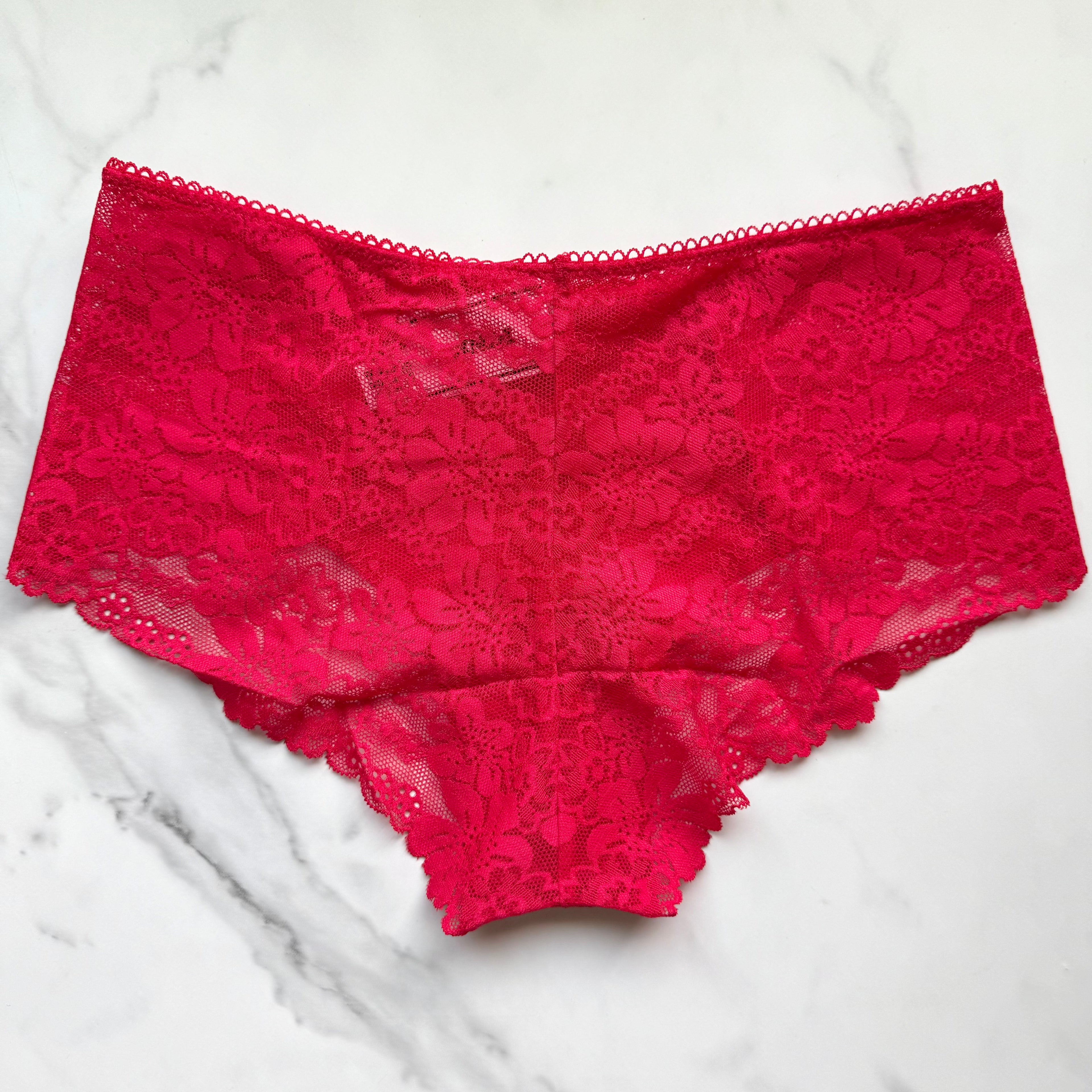Lace-Trim No-Show Cheeky Panty