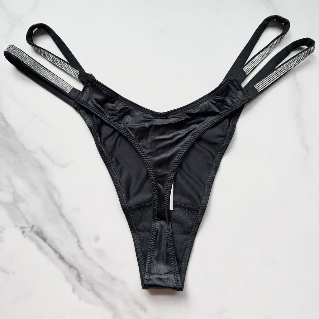 Very Sexy Double Shine Strap Smooth Thong Panty