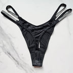 Very Sexy Double Shine Strap Smooth Thong Panty