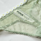 Wink Strappy Dot Mesh Thong Panty