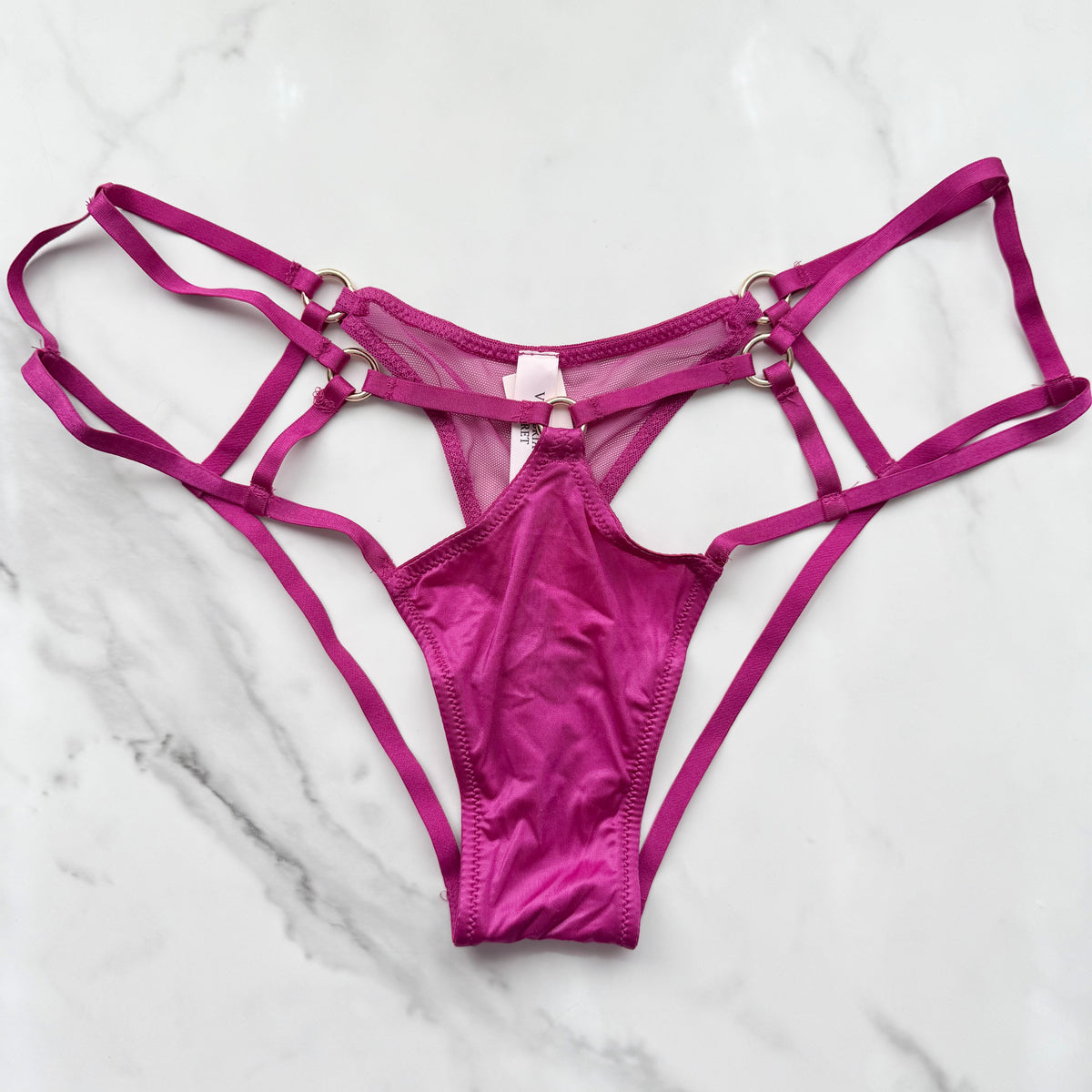 Very Sexy Strappy Hardware High-Leg Cheeky Panty