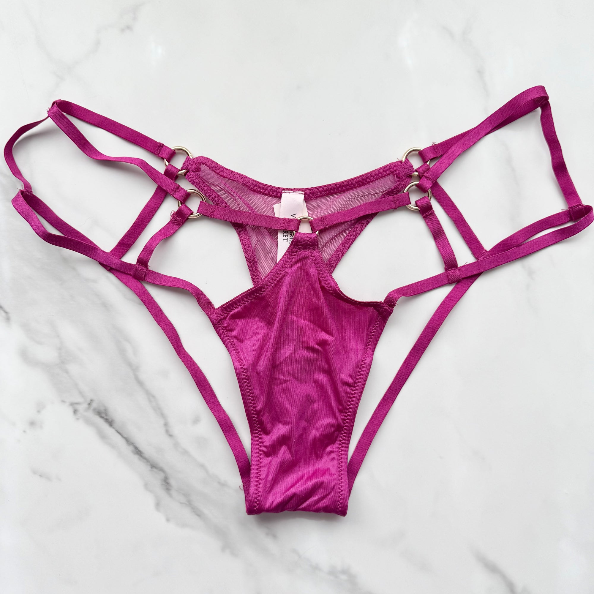 Very Sexy Strappy Hardware High-Leg Cheeky Panty