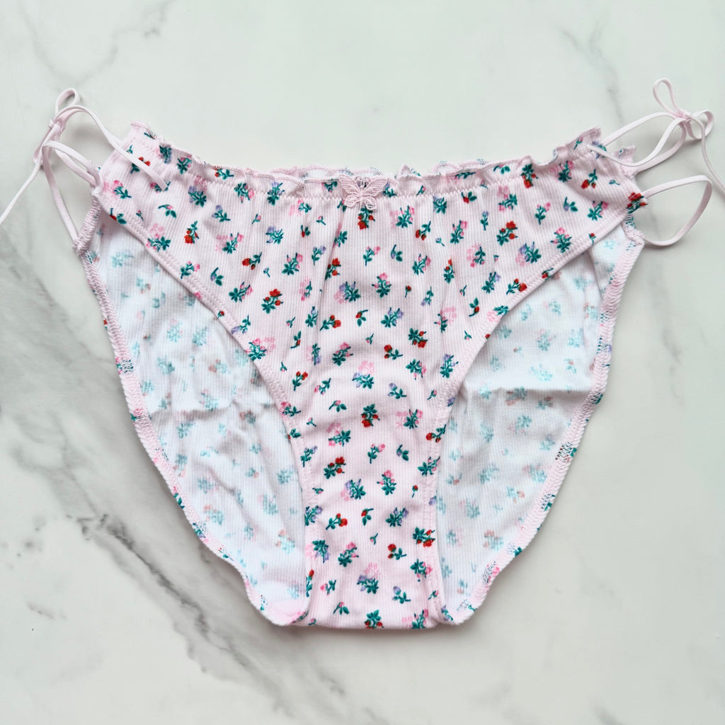 Cotton Side-Tie Smooth Bikini Panty