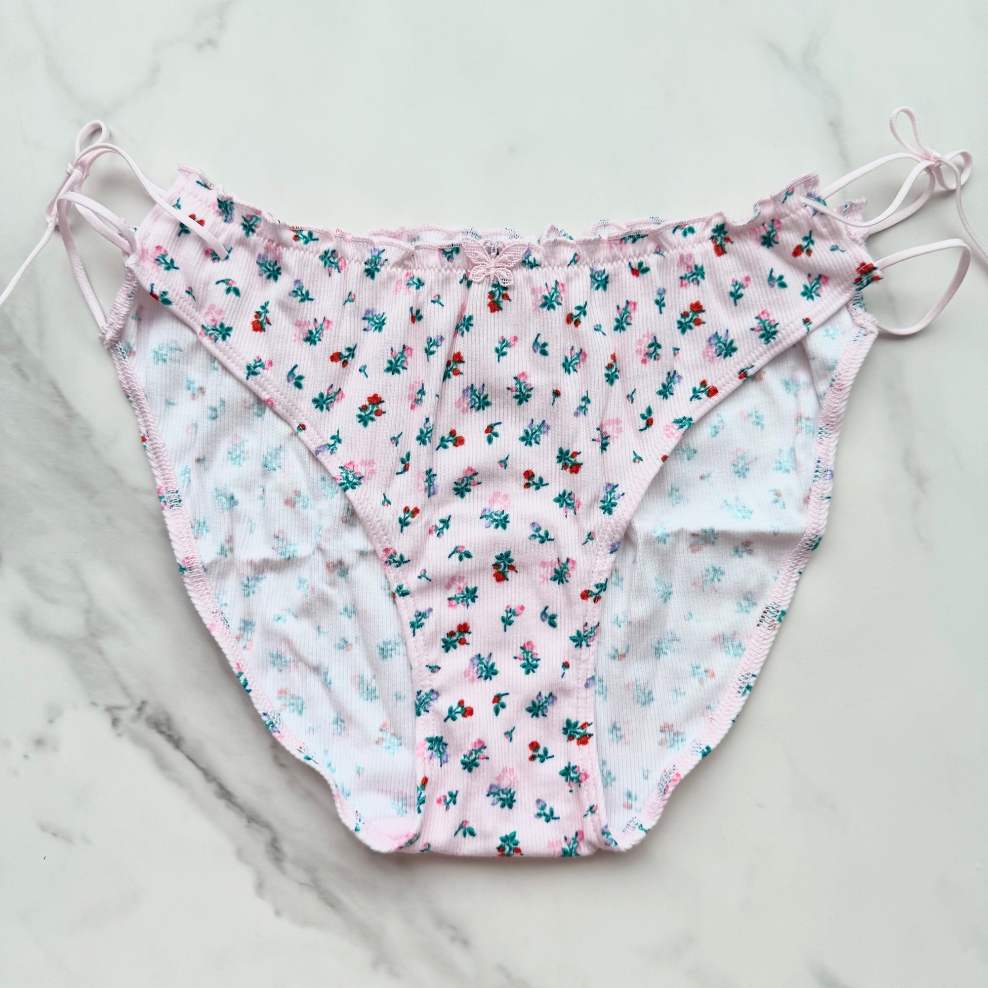 Cotton Side-Tie Smooth Bikini Panty