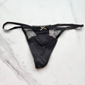 Victoria's Secret  Stretch Cotton Dot Mesh V-String Panty 