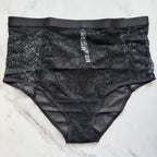 Mixed Media High-Waist Brief Panty