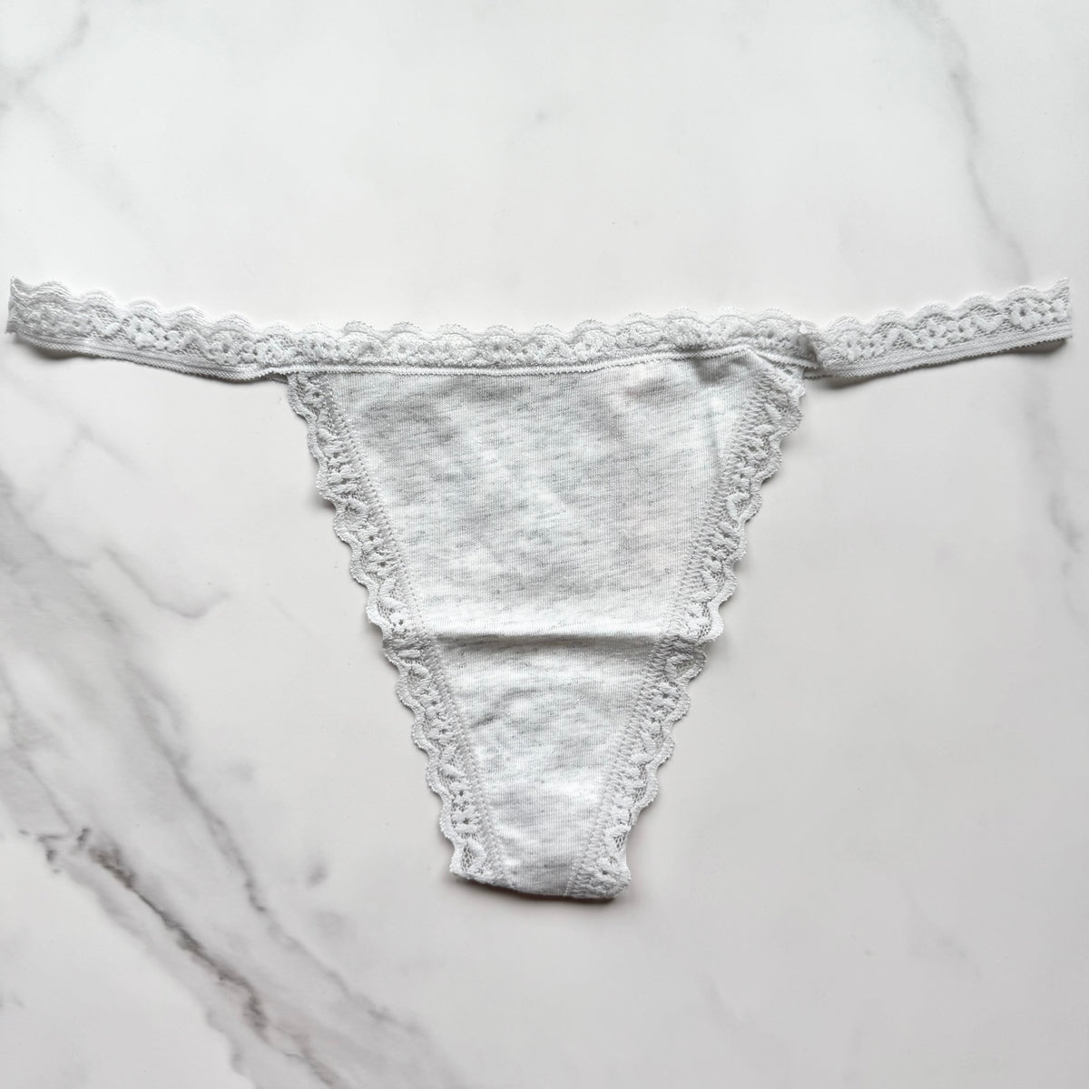 The Lacie Lace-Trim Angelina Heathers V-String Panty