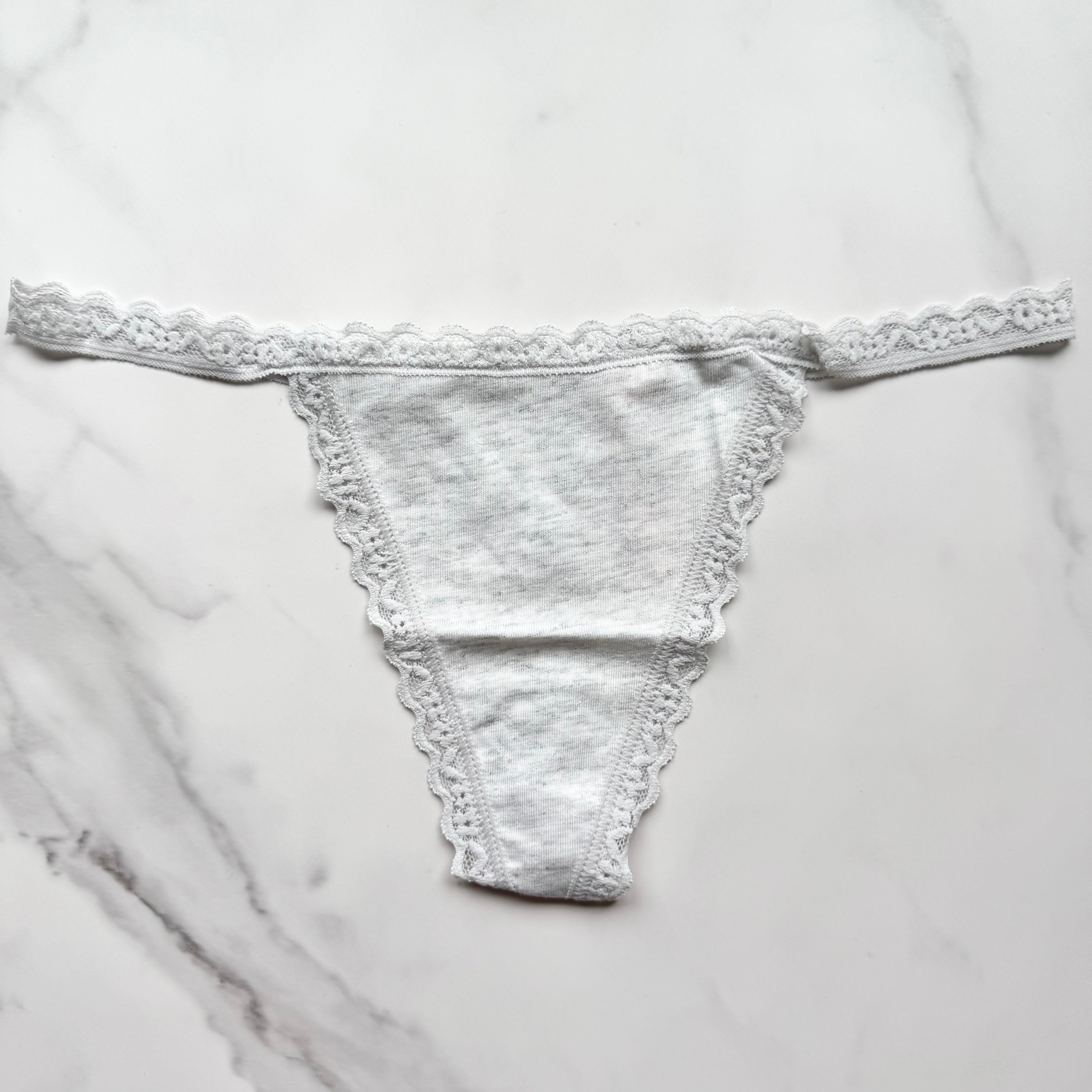 The Lacie Lace-Trim Angelina Heathers V-String Panty