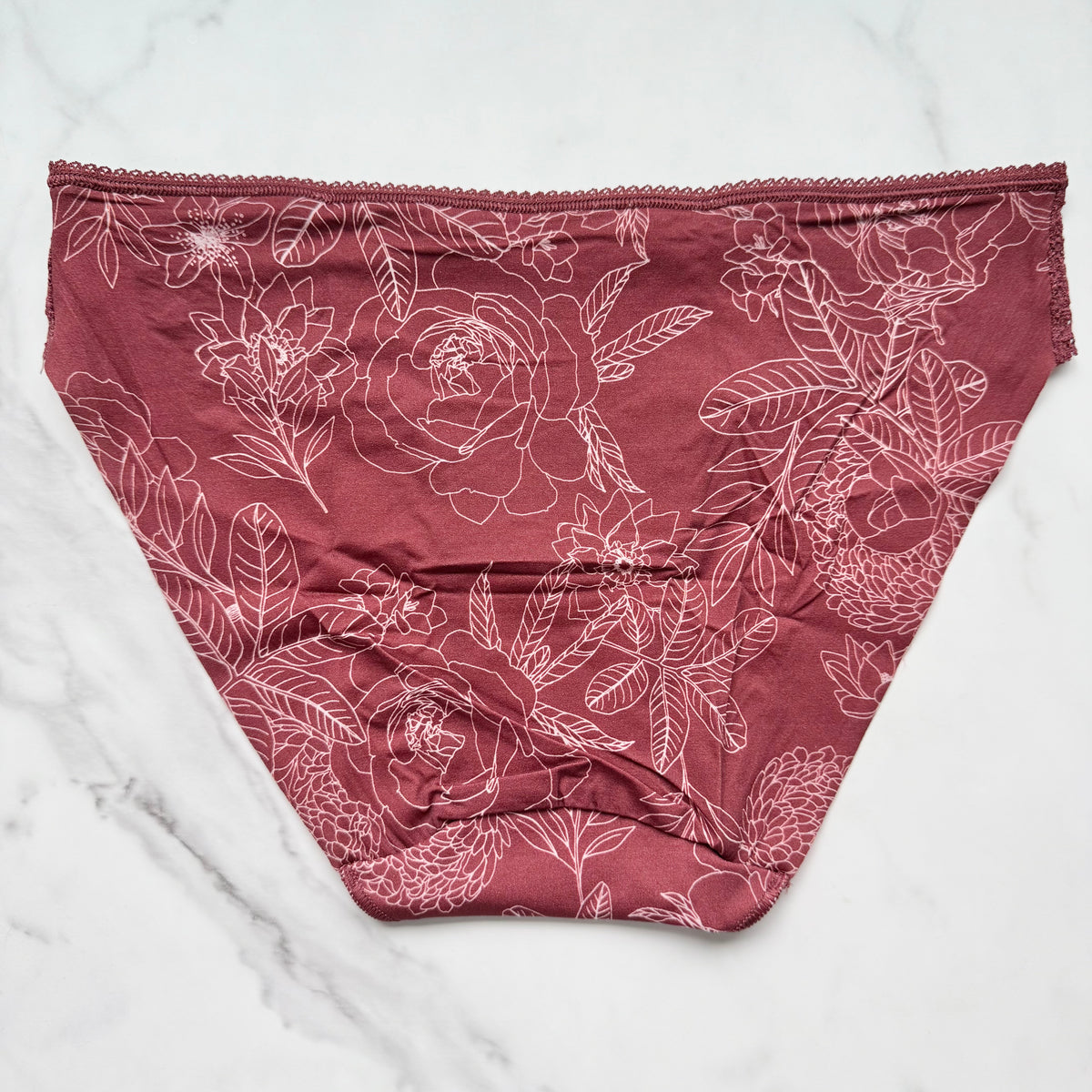 Vanishing Edge Microfiber With Lace Bikini Panty
