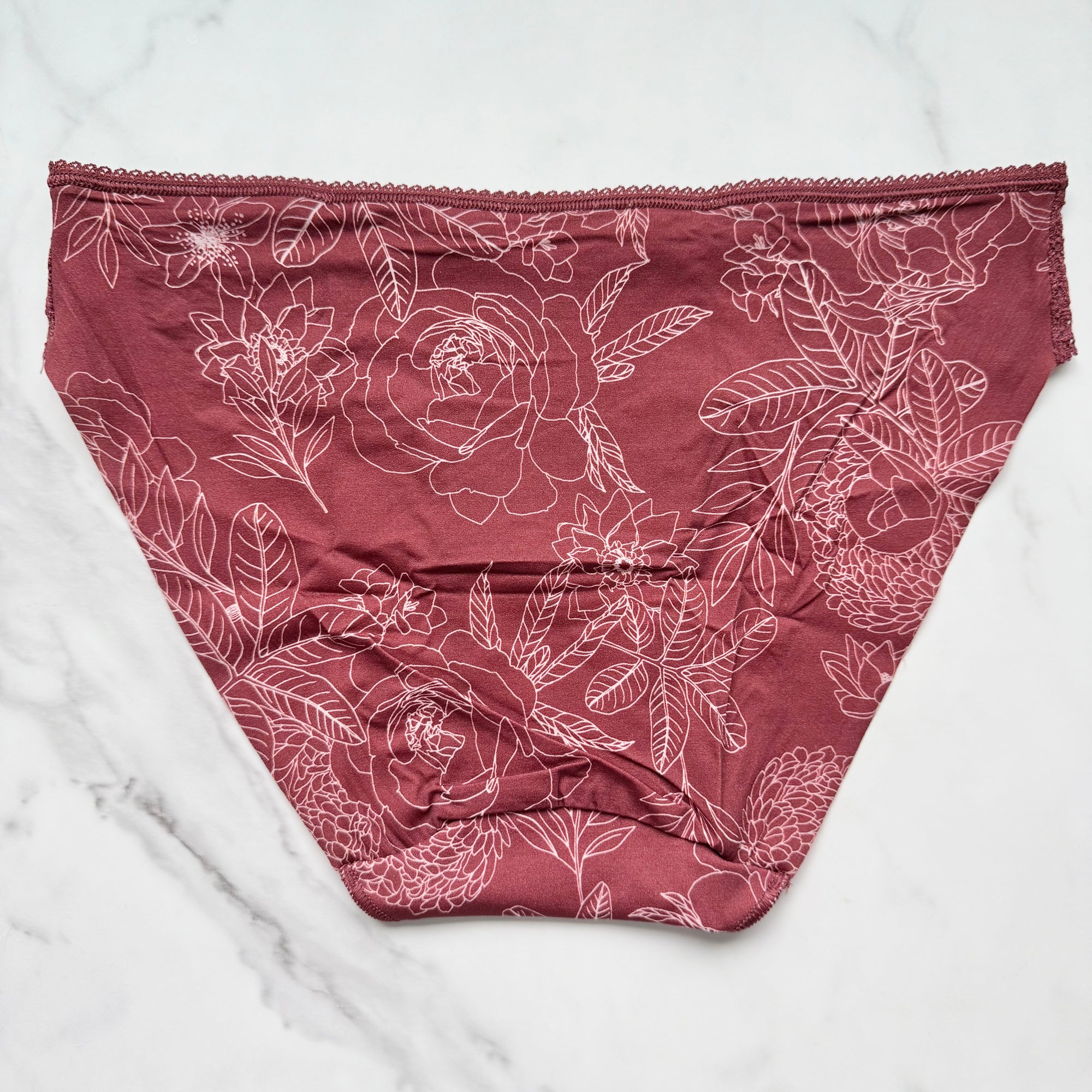 Vanishing Edge Microfiber With Lace Bikini Panty