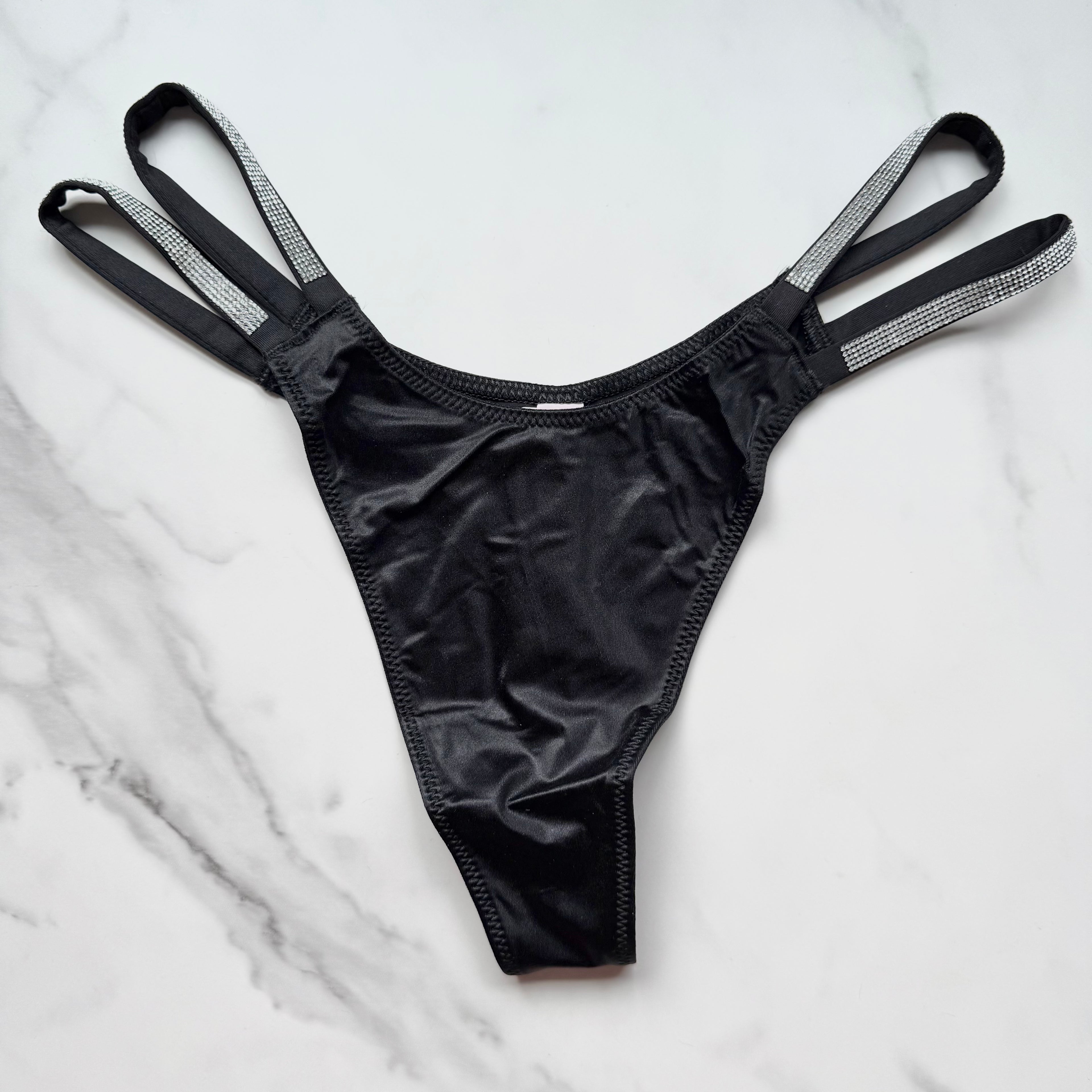 Very Sexy Double Shine Strap Smooth Thong Panty