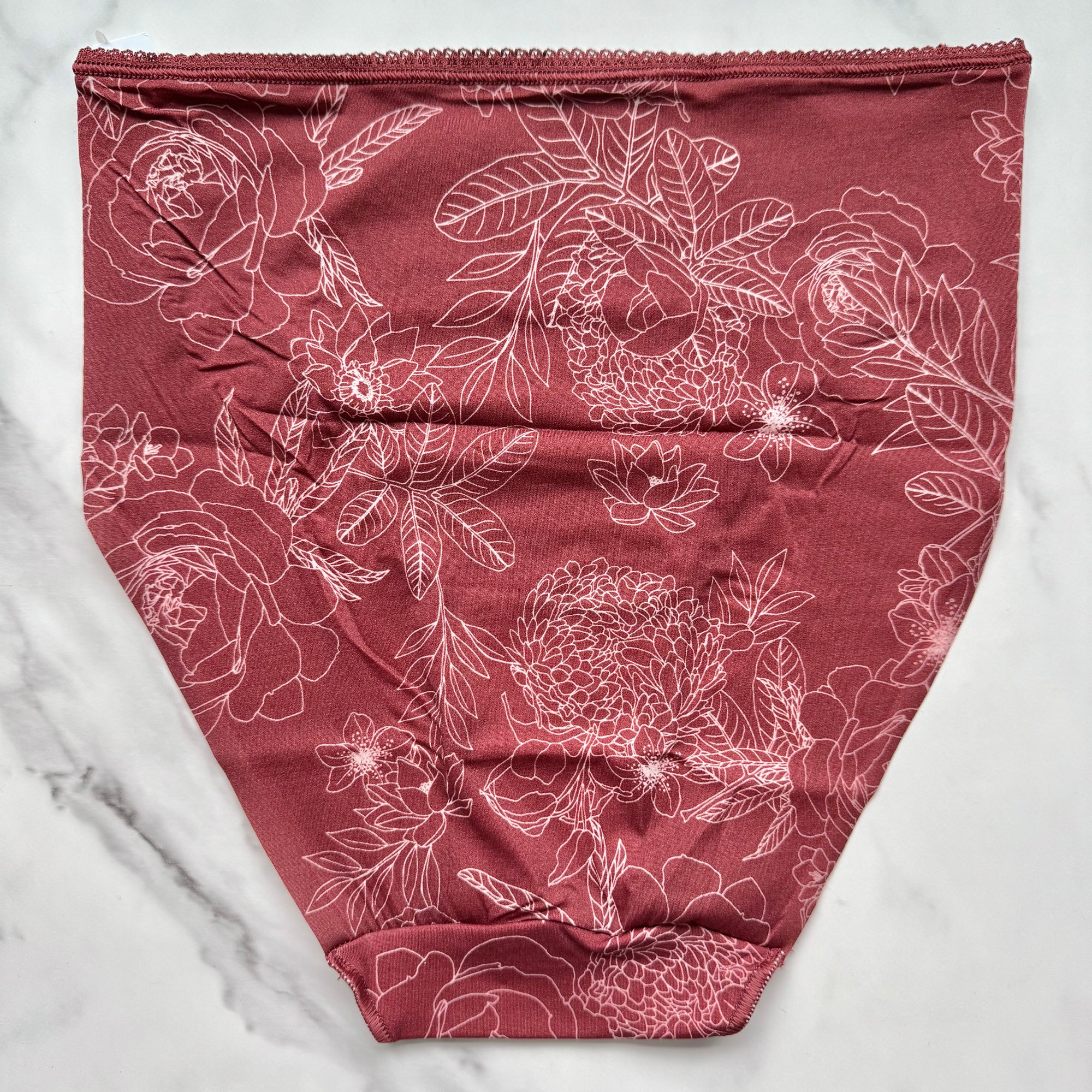 Vanishing Edge Microfiber With Lace High-Leg Brief Panty