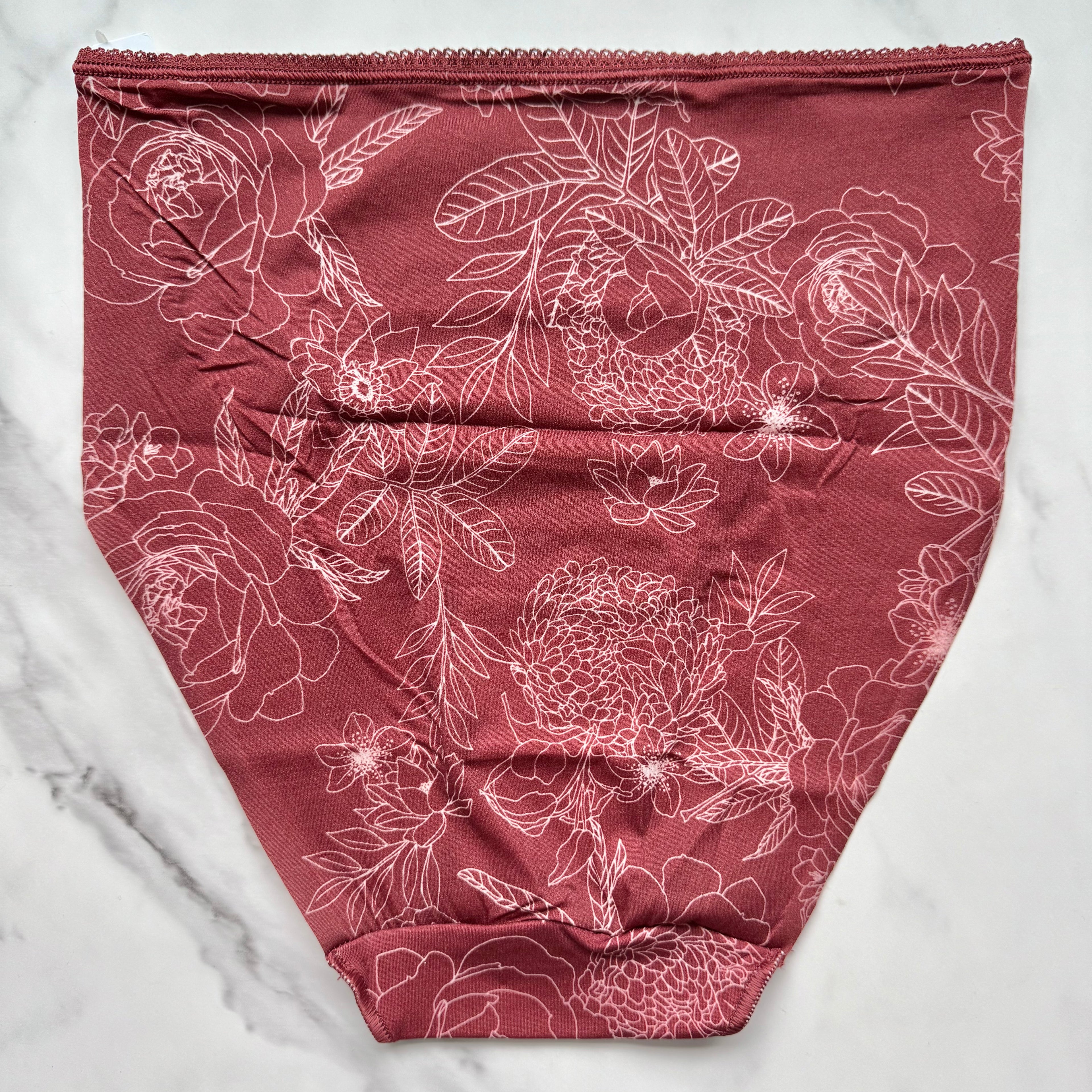 Vanishing Edge Microfiber With Lace High-Leg Brief Panty