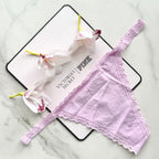 The Lacie Lace-Trim Smooth V-String Panty