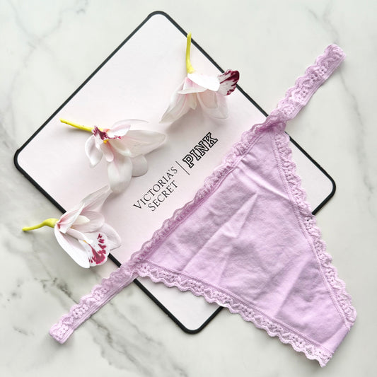 The Lacie Lace-Trim Smooth V-String Panty