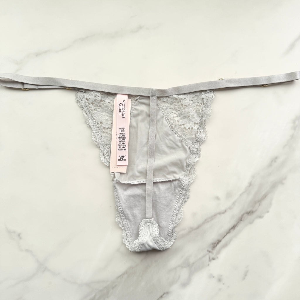 Dream Angels Lace-Trim Adjustable V-String Panty