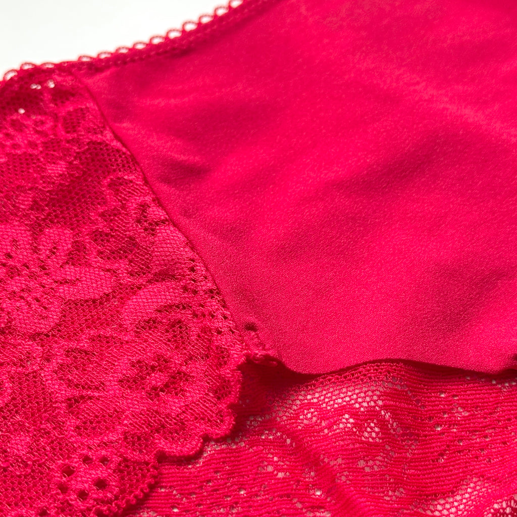Lace-Trim No-Show Cheeky Panty