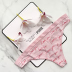 Seamless Print Thong Panty