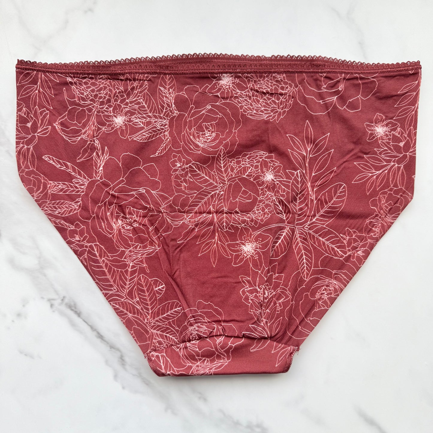 Vanishing Edge Microfiber With Lace Hipster Panty