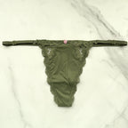 Dream Angels Lace-Trim Adjustable V-String Panty